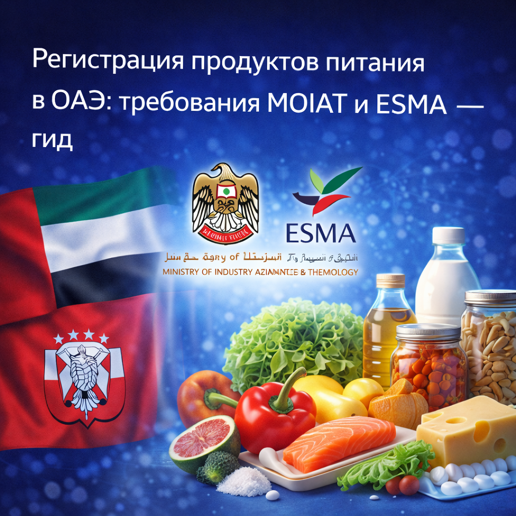 Регистрация продуктов питания в ОАЭ: требования MOIAT и ESMA — гид