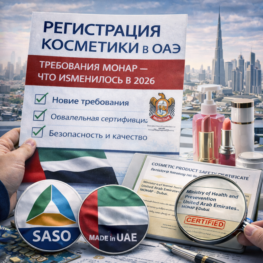 Регистрация косметики в ОАЭ: требования MOHAP — что изменилось в 2026