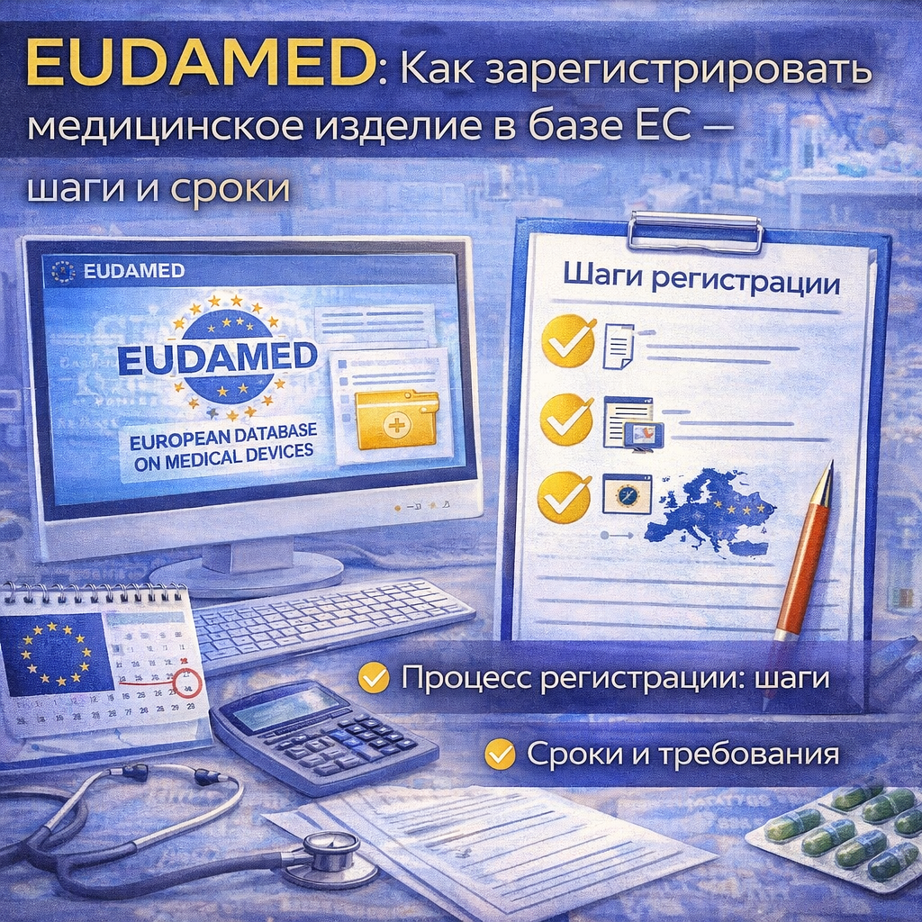 EUDAMED: как зарегистрировать медицинское изделие в базе ЕС — шаги и сроки