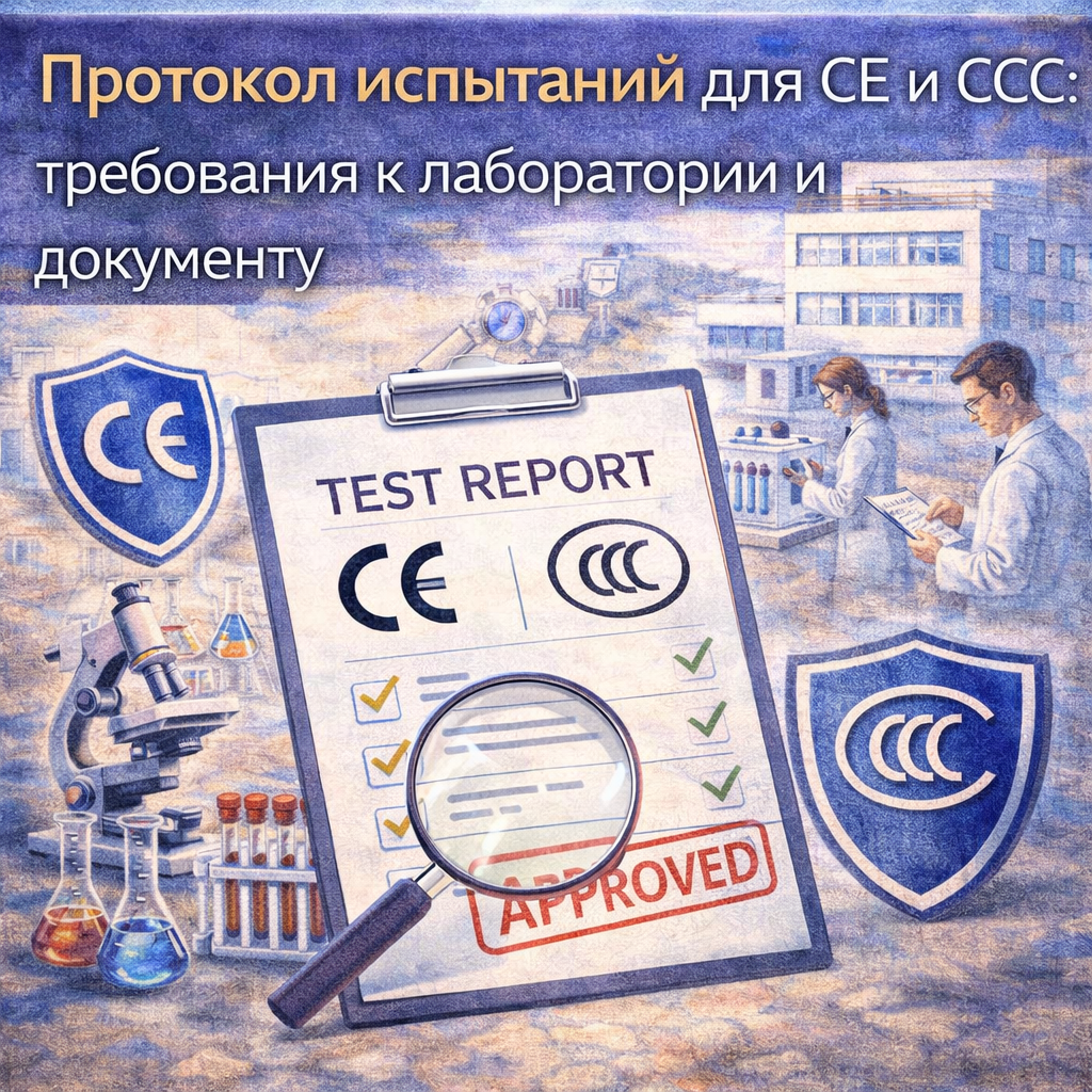 Протокол испытаний для CE и CCC: требования к лаборатории и документу
