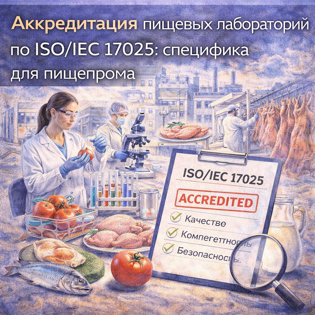 Аккредитация пищевых лабораторий по ISO/IEC 17025: специфика для пищепрома