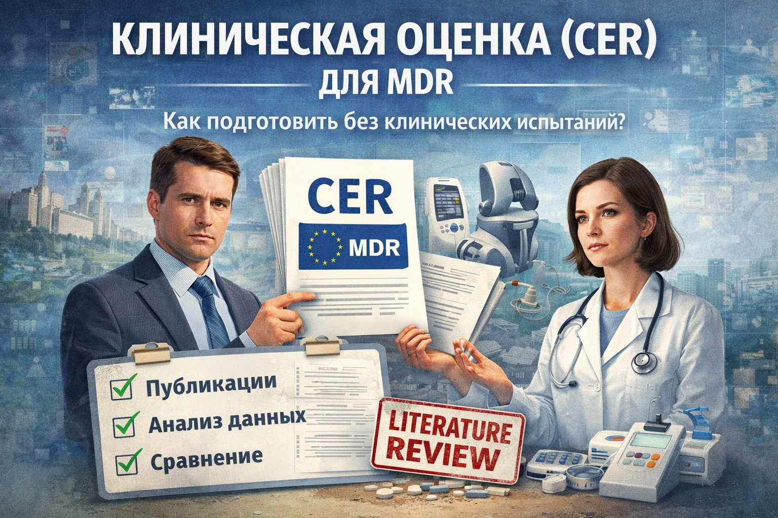 Клиническая оценка CER для MDR: как подготовить без клинических испытаний