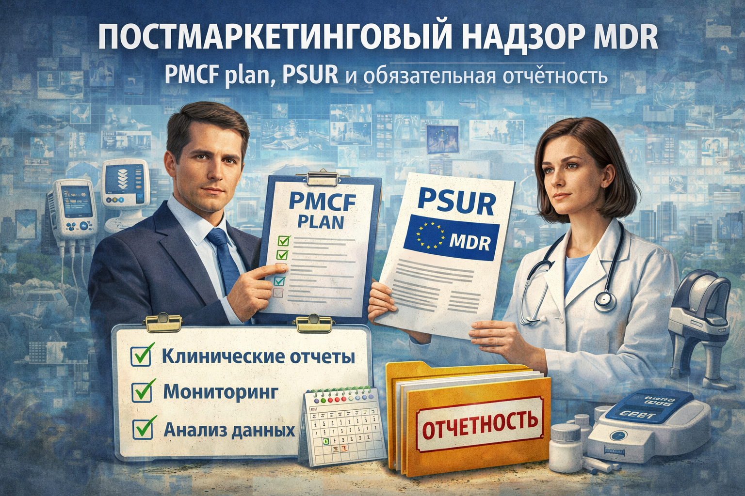 Постмаркетинговый надзор MDR: PMCF plan, PSUR и обязательная отчётность
