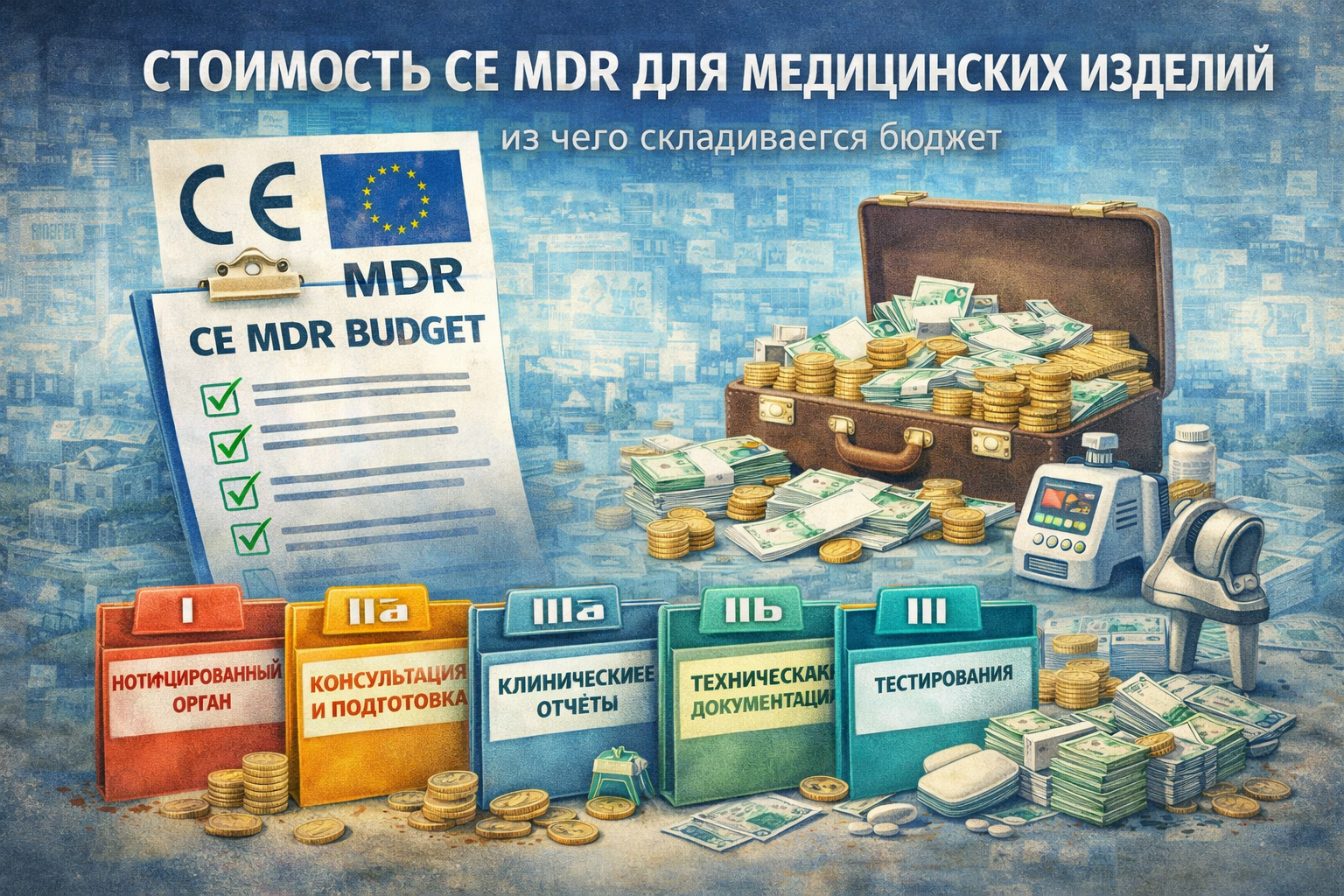 Стоимость CE MDR для медицинских изделий: из чего складывается бюджет