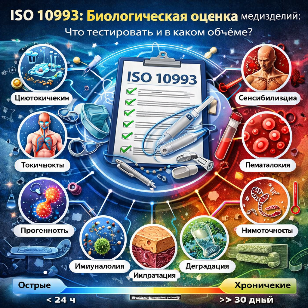 ISO 10993 биологическая оценка медизделий: что тестировать и в каком объёме