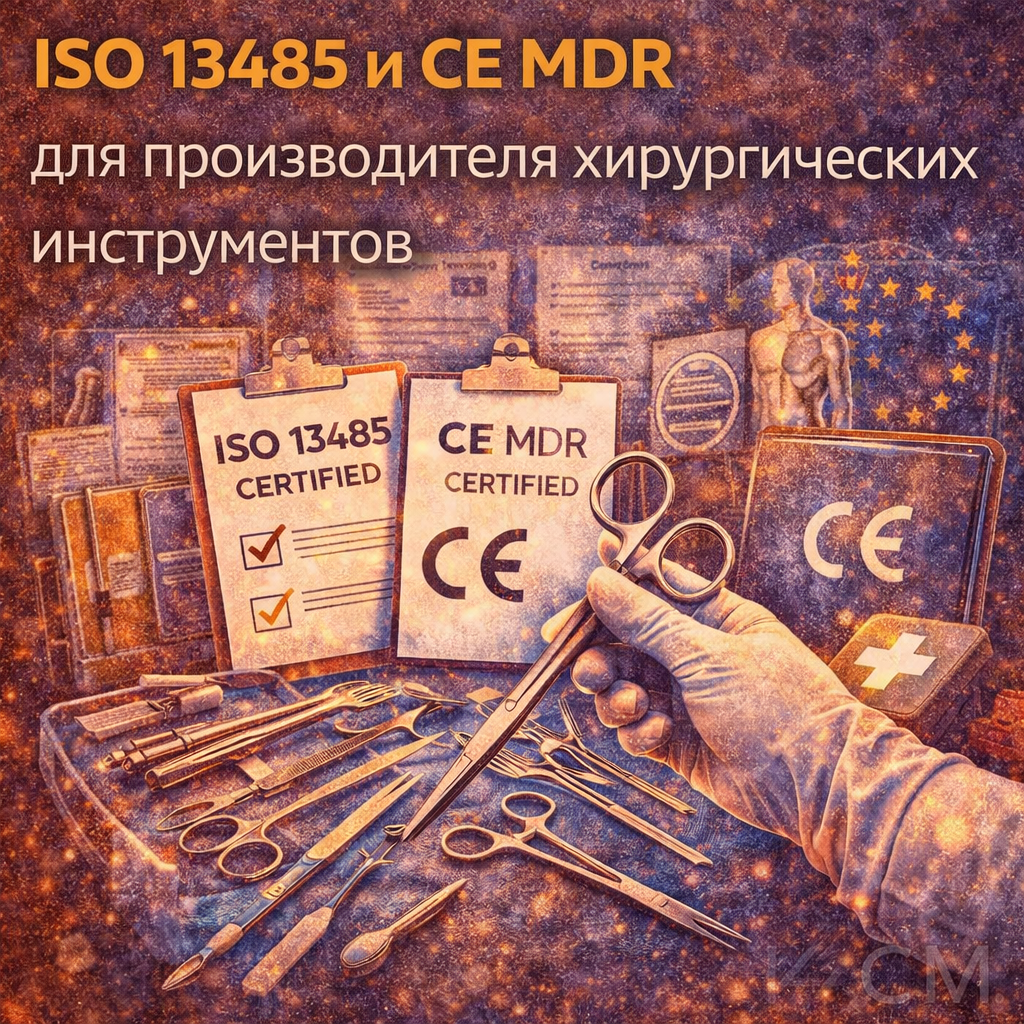 ISO 13485 и CE MDR для производителя хирургических инструментов