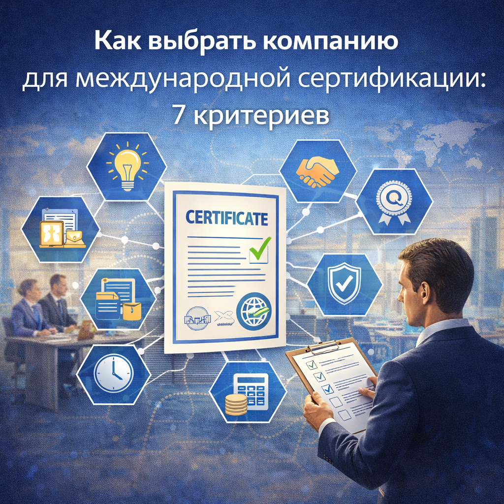 Как выбрать компанию для международной сертификации: 7 критериев
