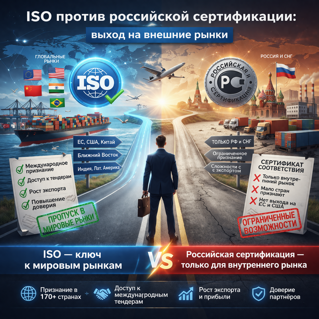 ISO против российской сертификации: выход на внешние рынки