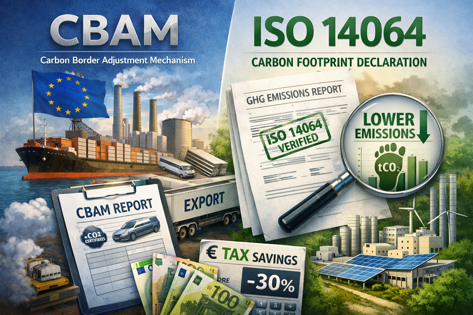 CBAM и ISO 14064: декларация углеродного следа для снижения налога