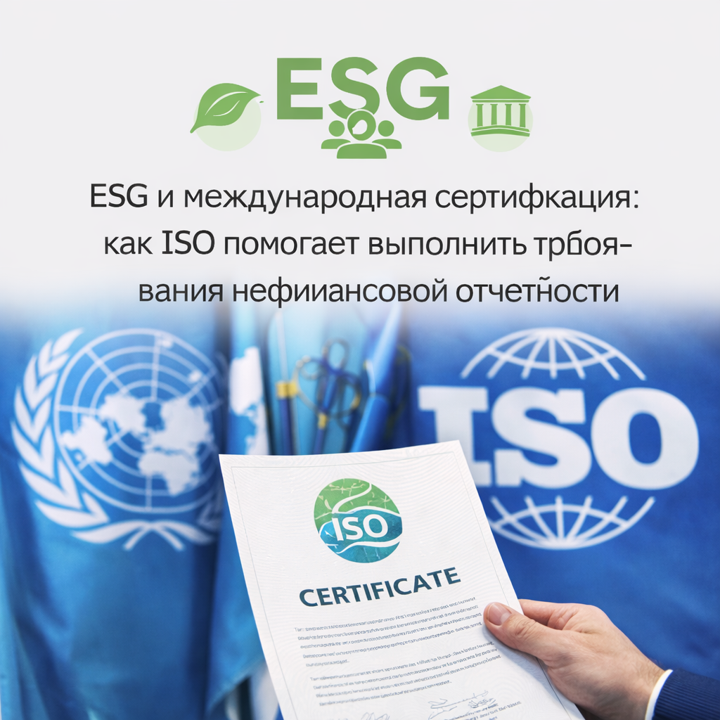 ESG и международная сертификация: как ISO помогает выполнить требования нефинансовой отчётности