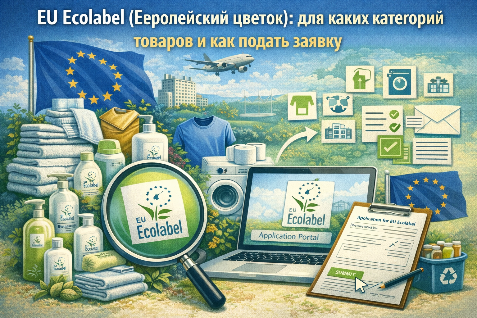 EU Ecolabel (Европейский цветок): категории товаров и процедура подачи заявки