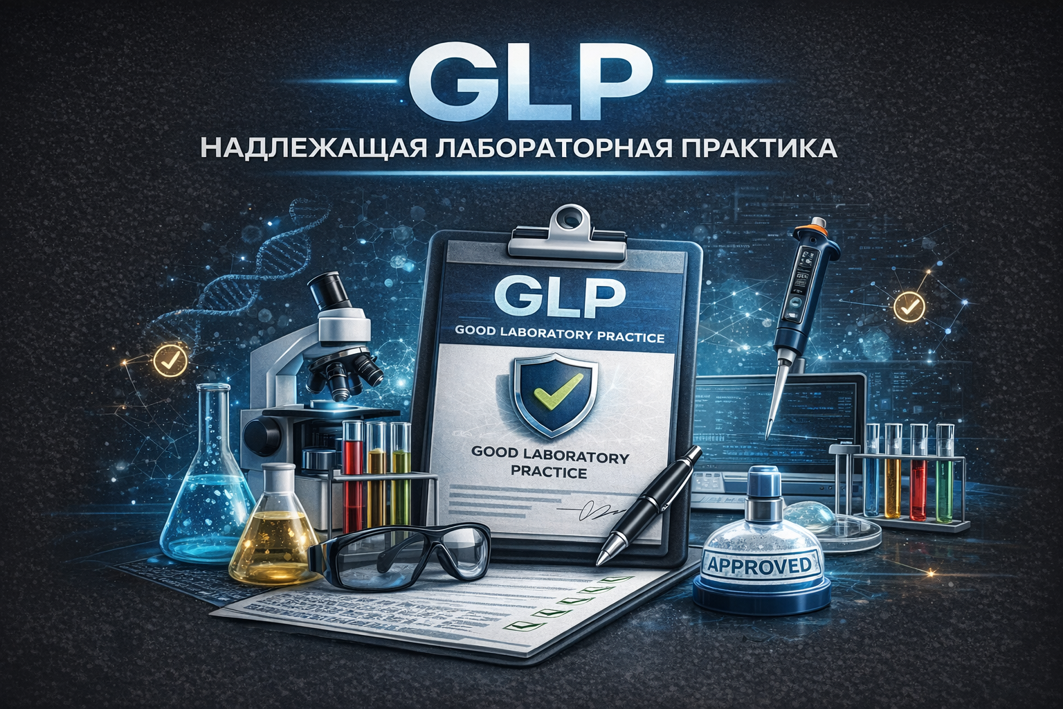 GLP — Надлежащая лабораторная практика: внедрение и сертификация