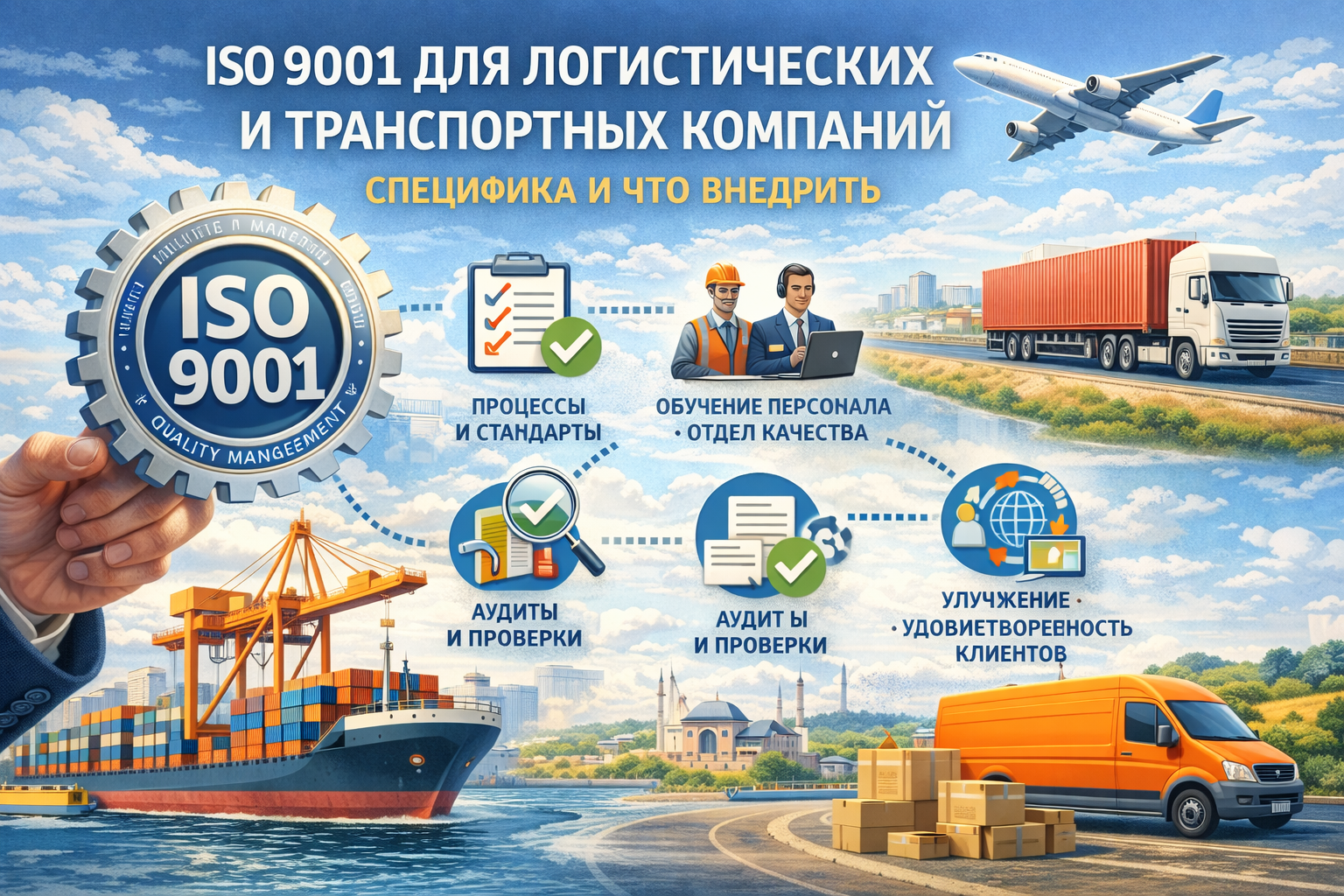 ISO 9001 для логистических и транспортных компаний: специфика и что внедрить
