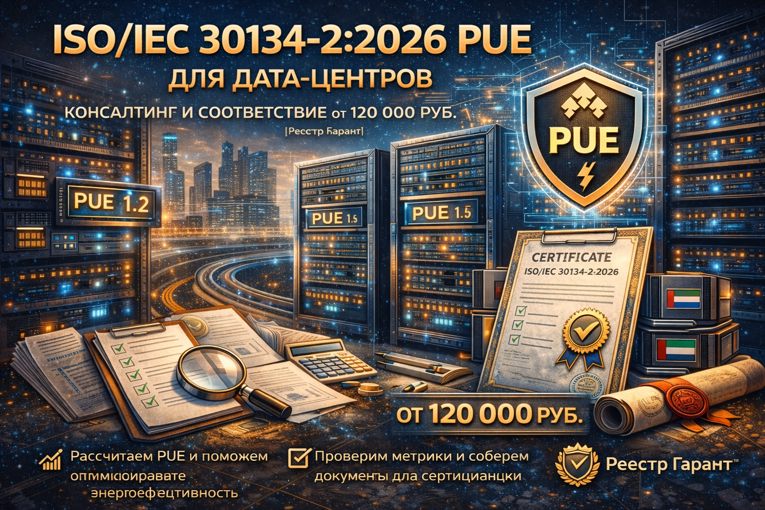 ISO/IEC 30134-2:2026 PUE для дата-центров