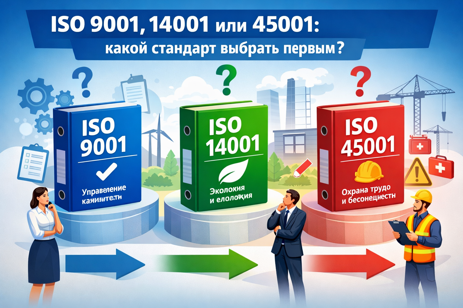 ISO 9001, 14001 или 45001: какой стандарт выбрать первым