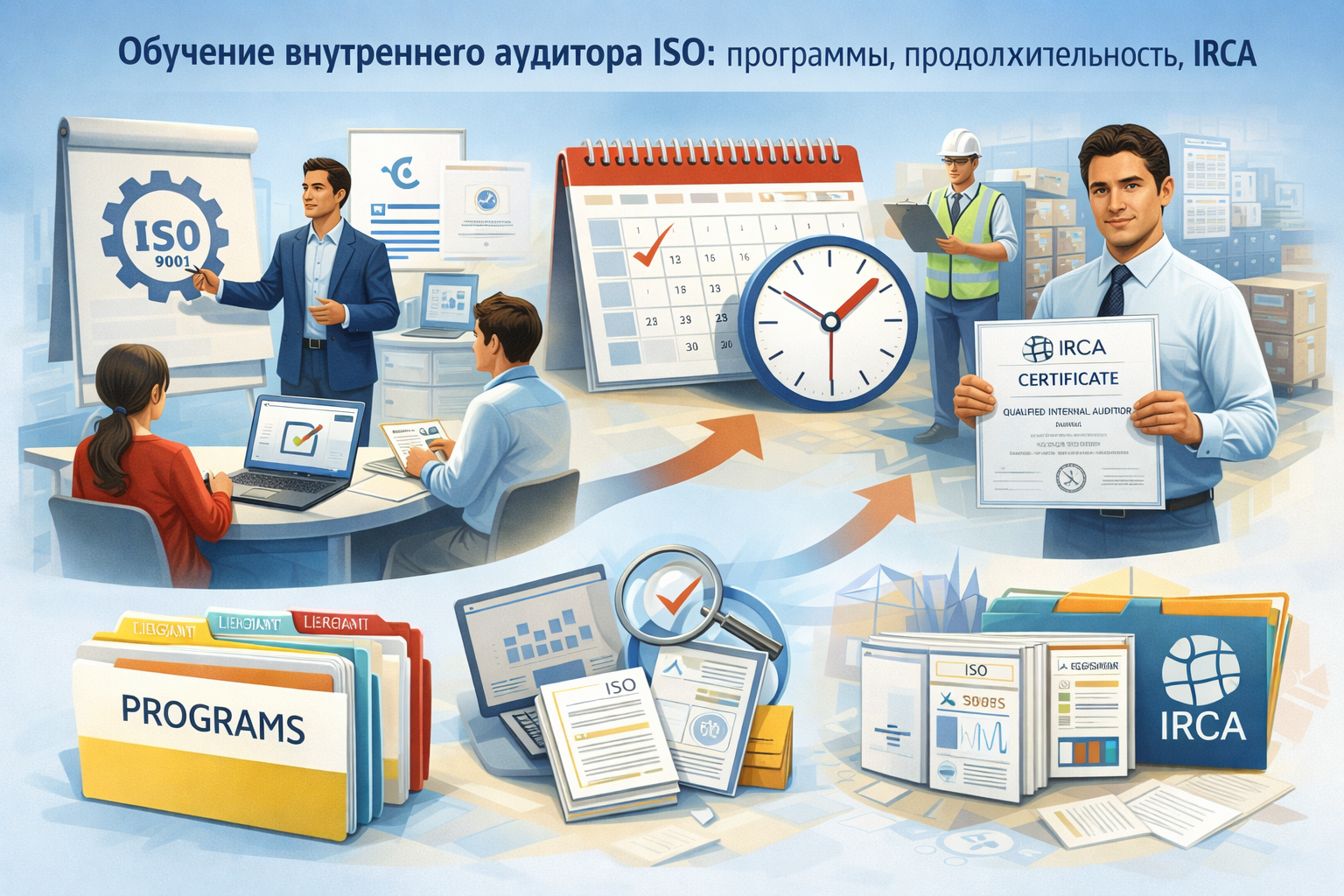 Внутренний аудитор ISO: курсы с сертификатами IRCA и Росстандарта