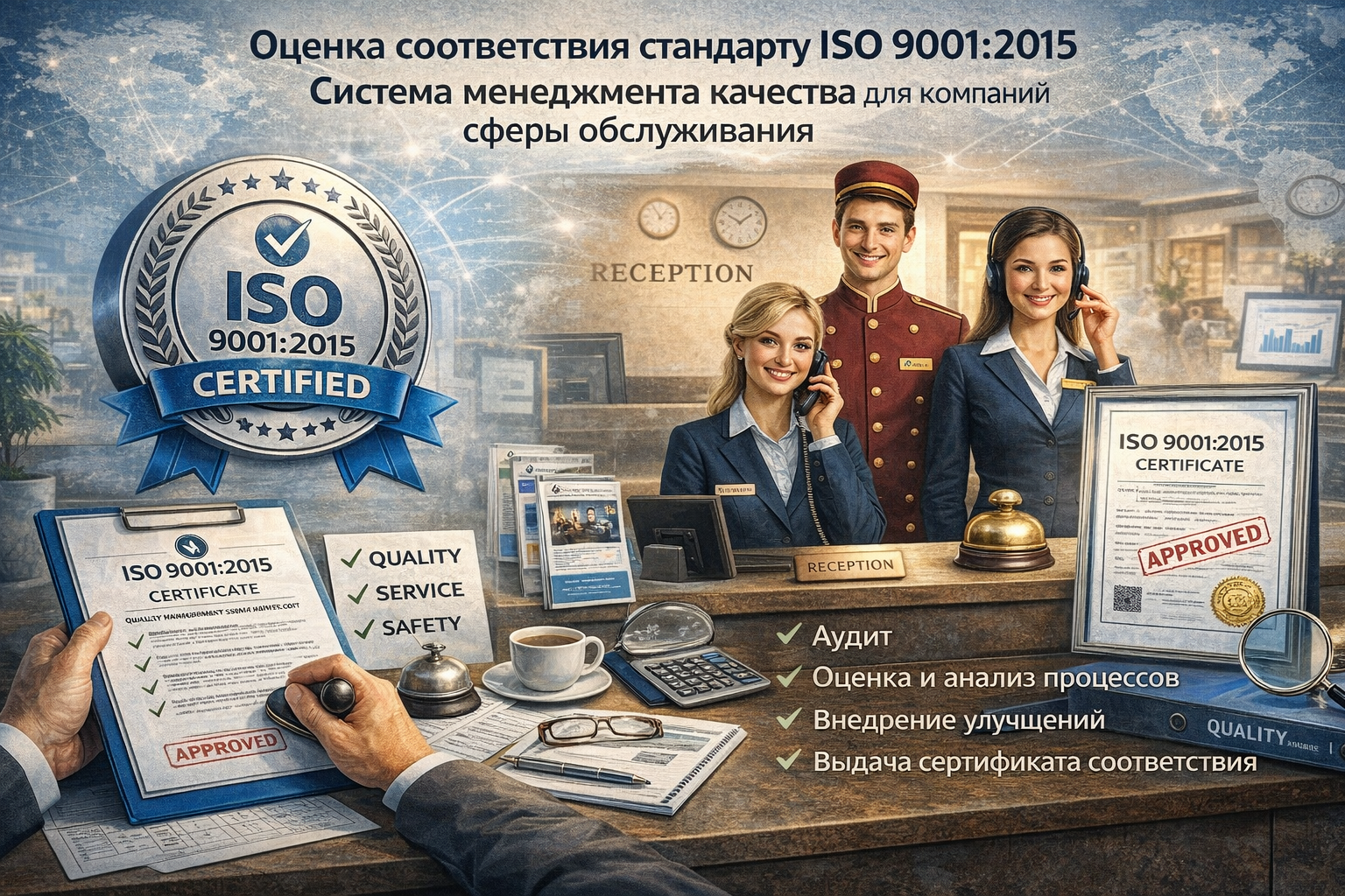 ISO 9001:2015 для сферы обслуживания — система менеджмента качества, которая работает на клиента