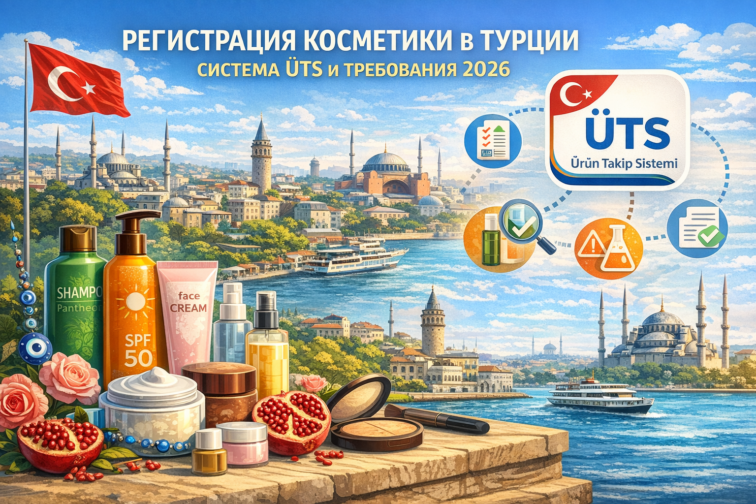 Регистрация косметики в Турции: система ÜTS и требования 2026