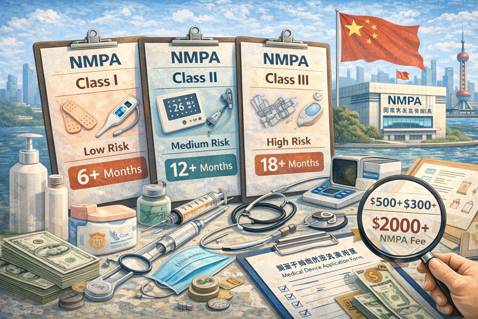 Регистрация медицинских изделий в Китае NMPA: классы, сроки, стоимость