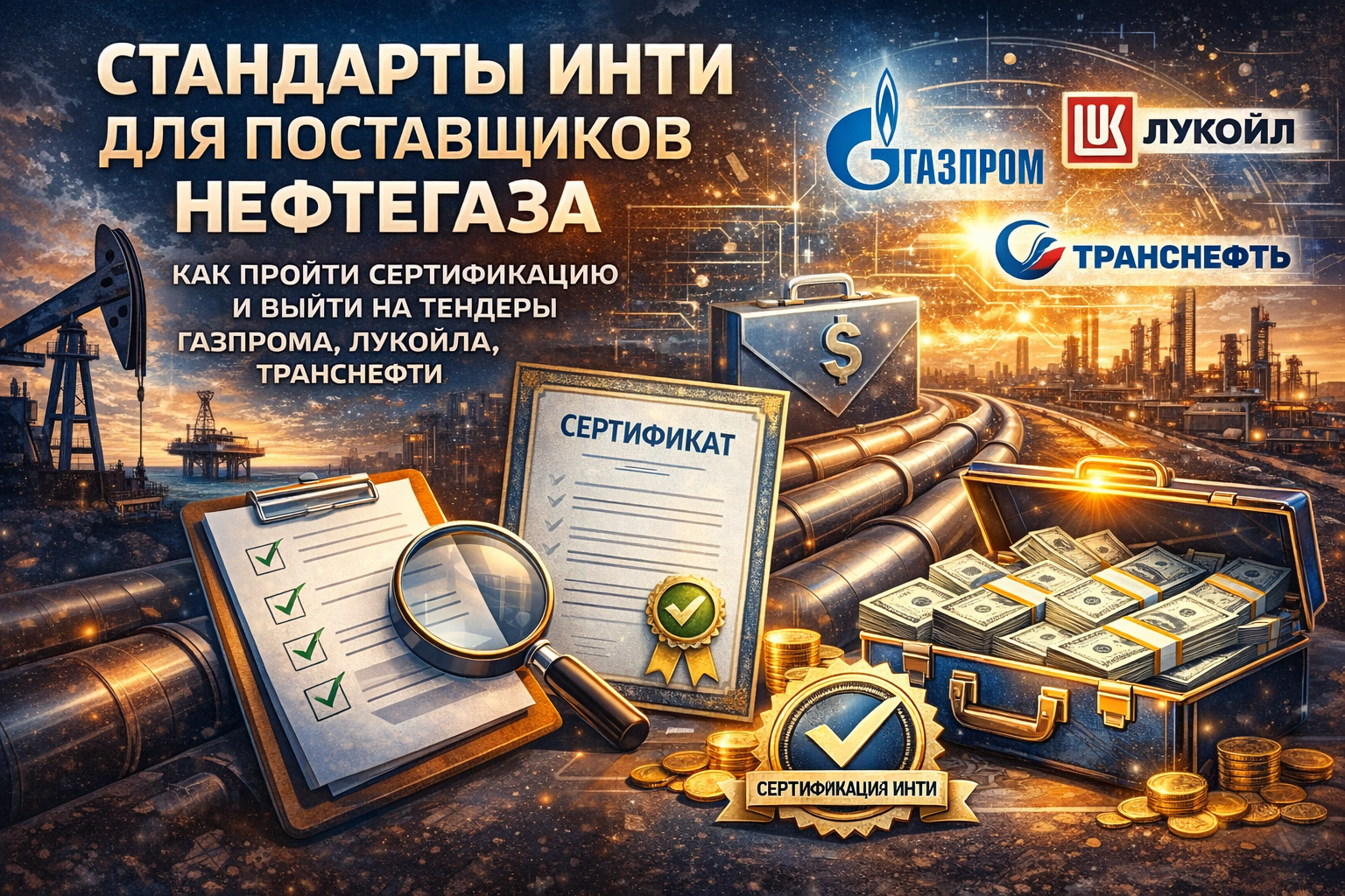 Стандарты ИНТИ: сертификация поставщиков нефтегазовой отрасли