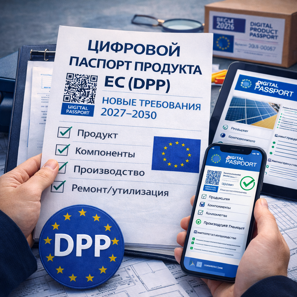 Цифровой паспорт продукта ЕС (DPP): новые требования к производителям 2027–2030