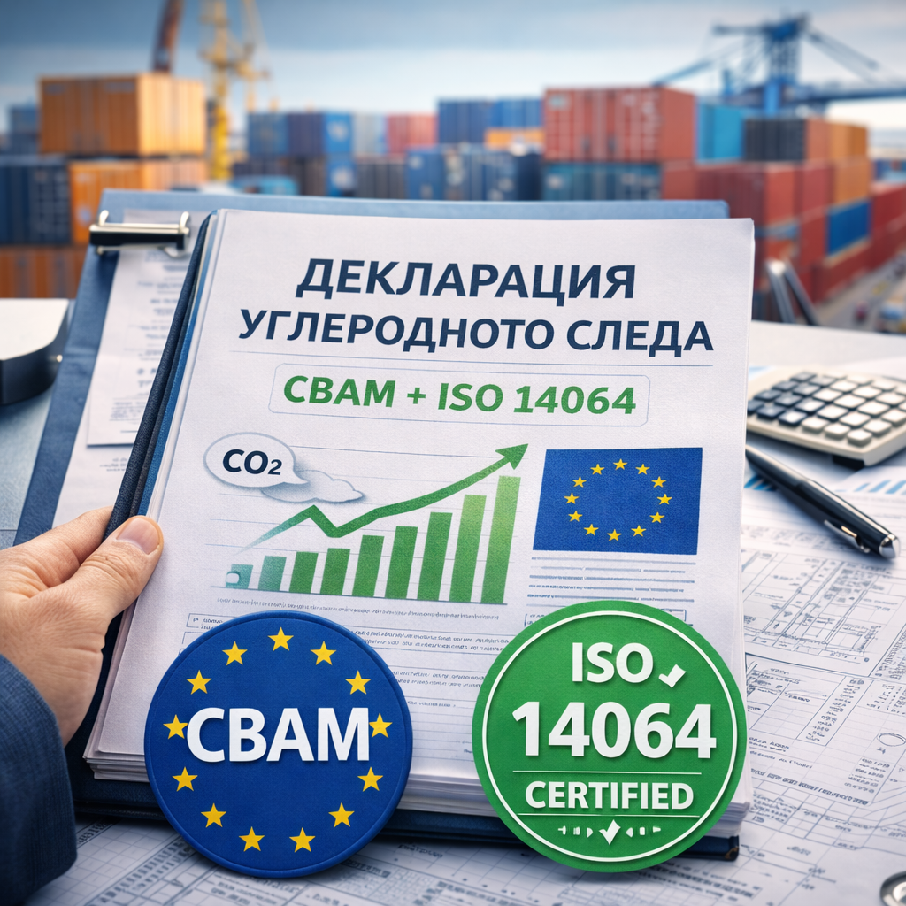 CBAM и ISO 14064: как декларация углеродного следа помогает при экспорте в ЕС