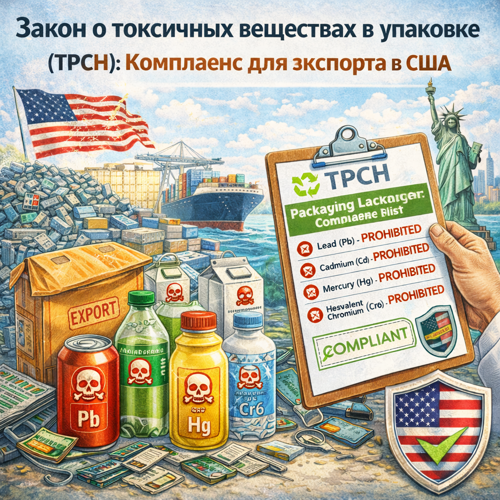 Закон о токсичных веществах в упаковке (TPCH): Комплаенс для экспорта в США