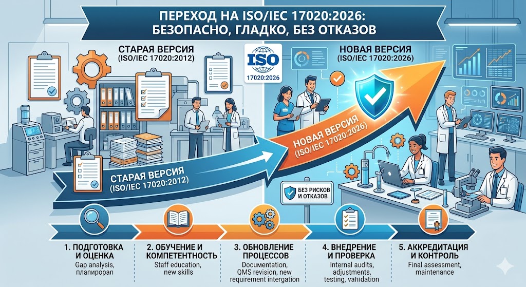 ISO/IEC 17020:2026 — переход на новую версию стандарта инспекции без рисков и отказов