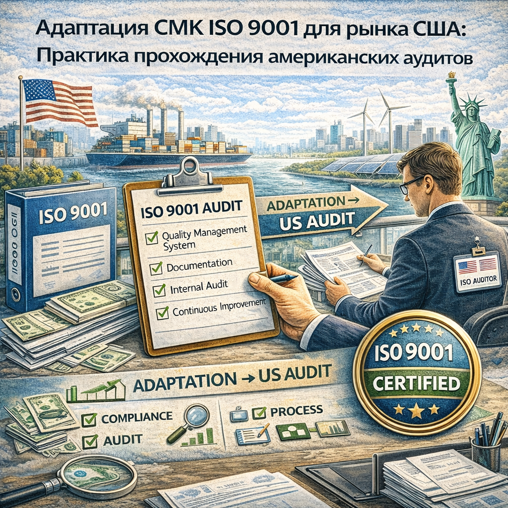 Адаптация СМК ISO 9001 для рынка США: Практика прохождения американских аудитов