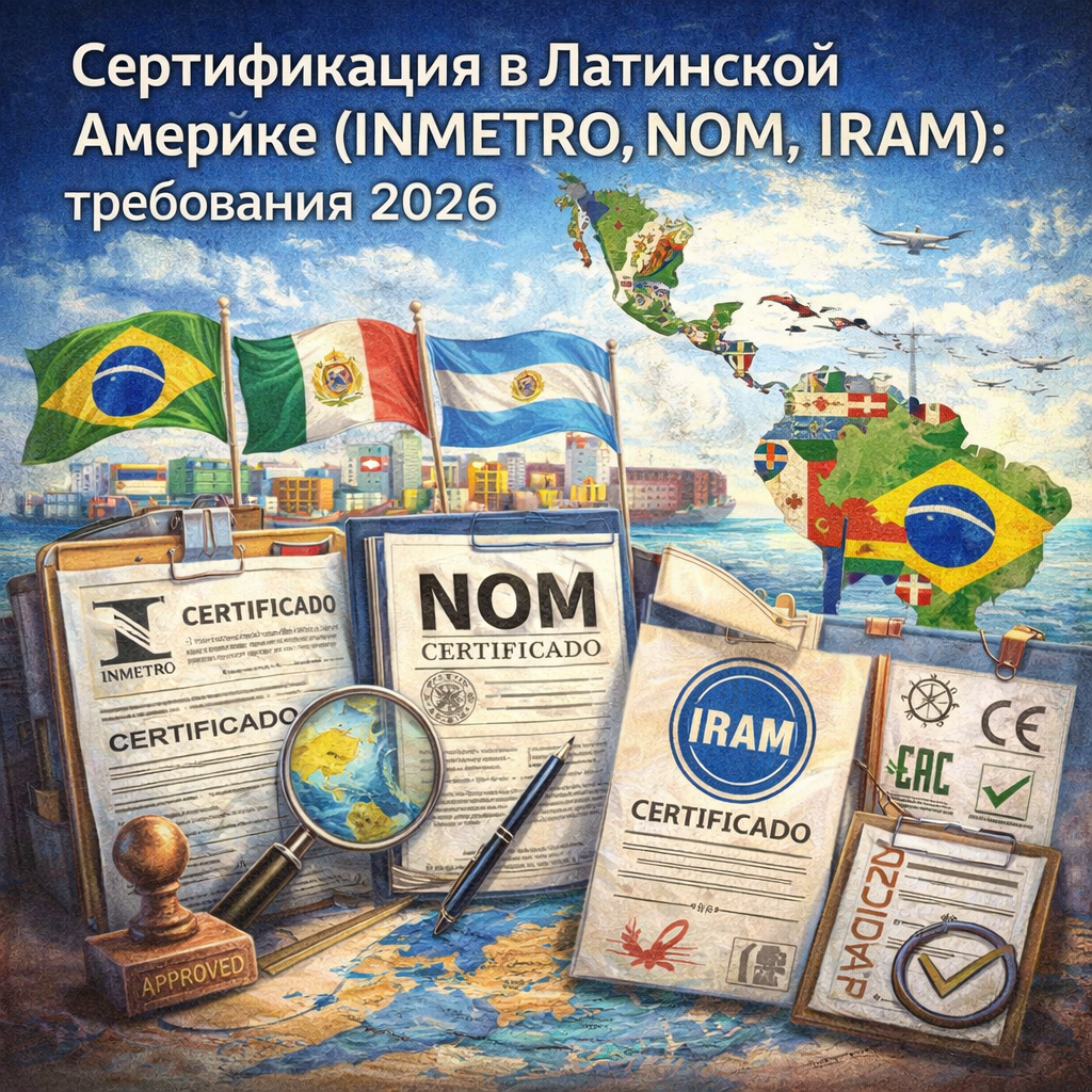 Сертификация в Латинской Америке (INMETRO, NOM, IRAM): требования 2026