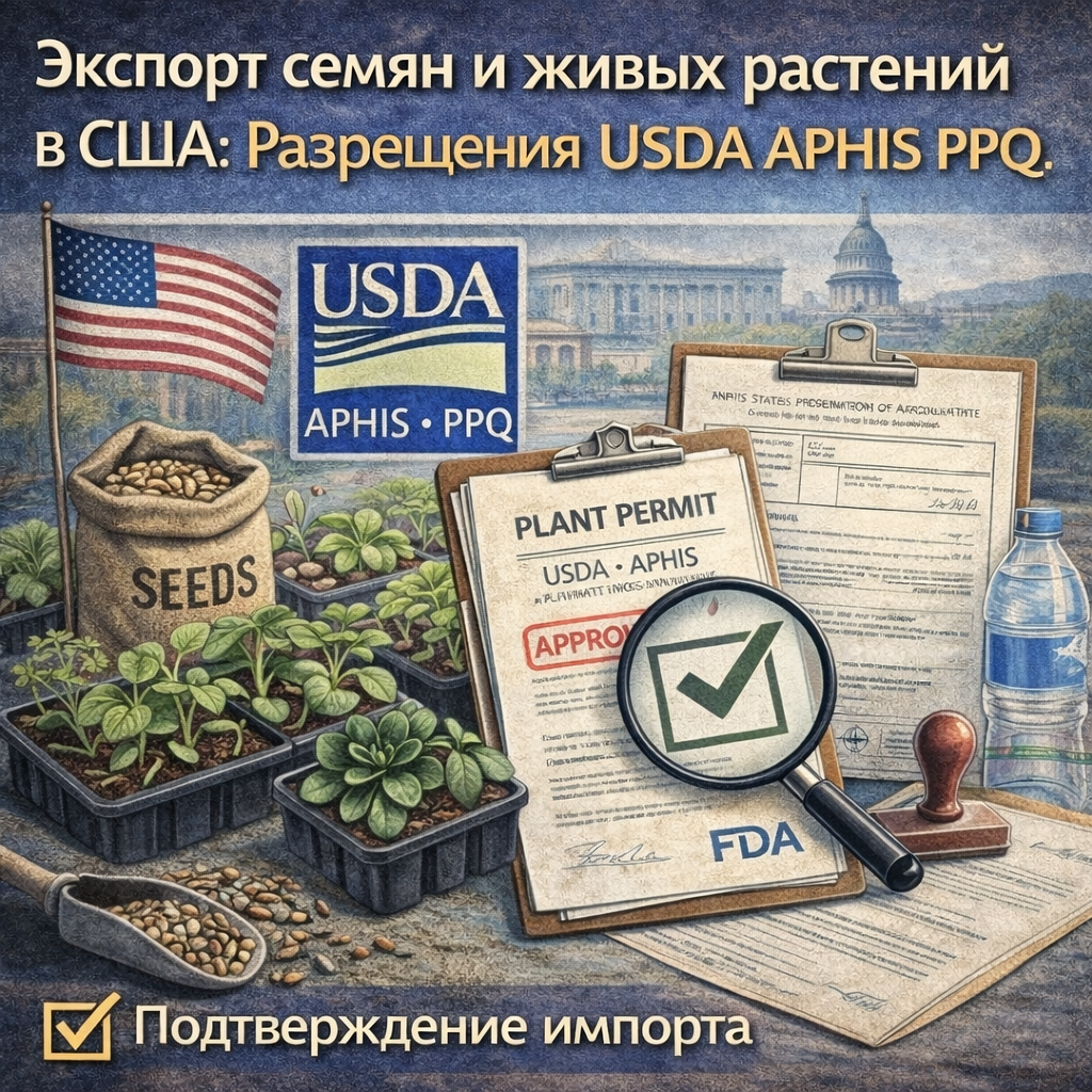Экспорт семян и живых растений в США: Разрешения USDA APHIS PPQ