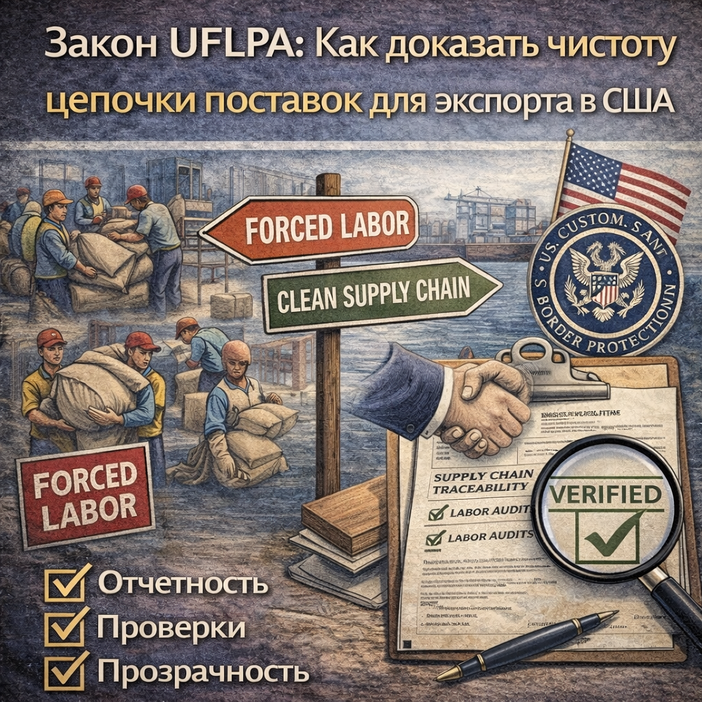 Закон UFLPA: Как доказать чистоту цепочки поставок для экспорта в США