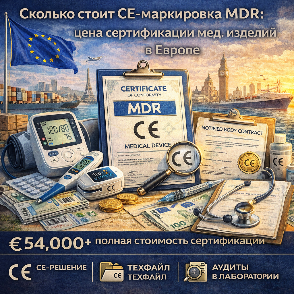 Сколько стоит CE-маркировка MDR: цена сертификации мед. изделий в Европе