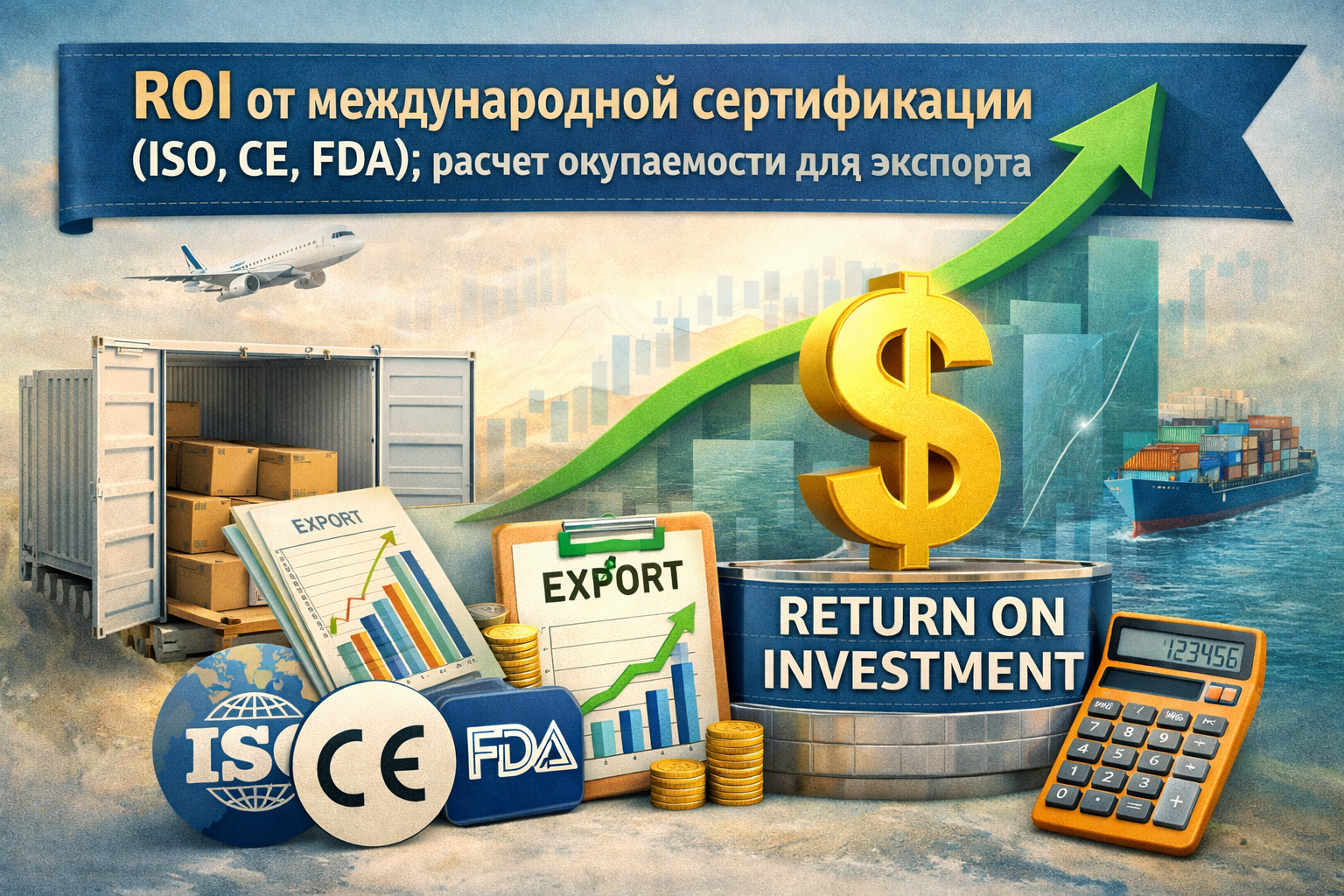 ROI от международной сертификации (ISO, CE, FDA): расчет окупаемости для экспорта