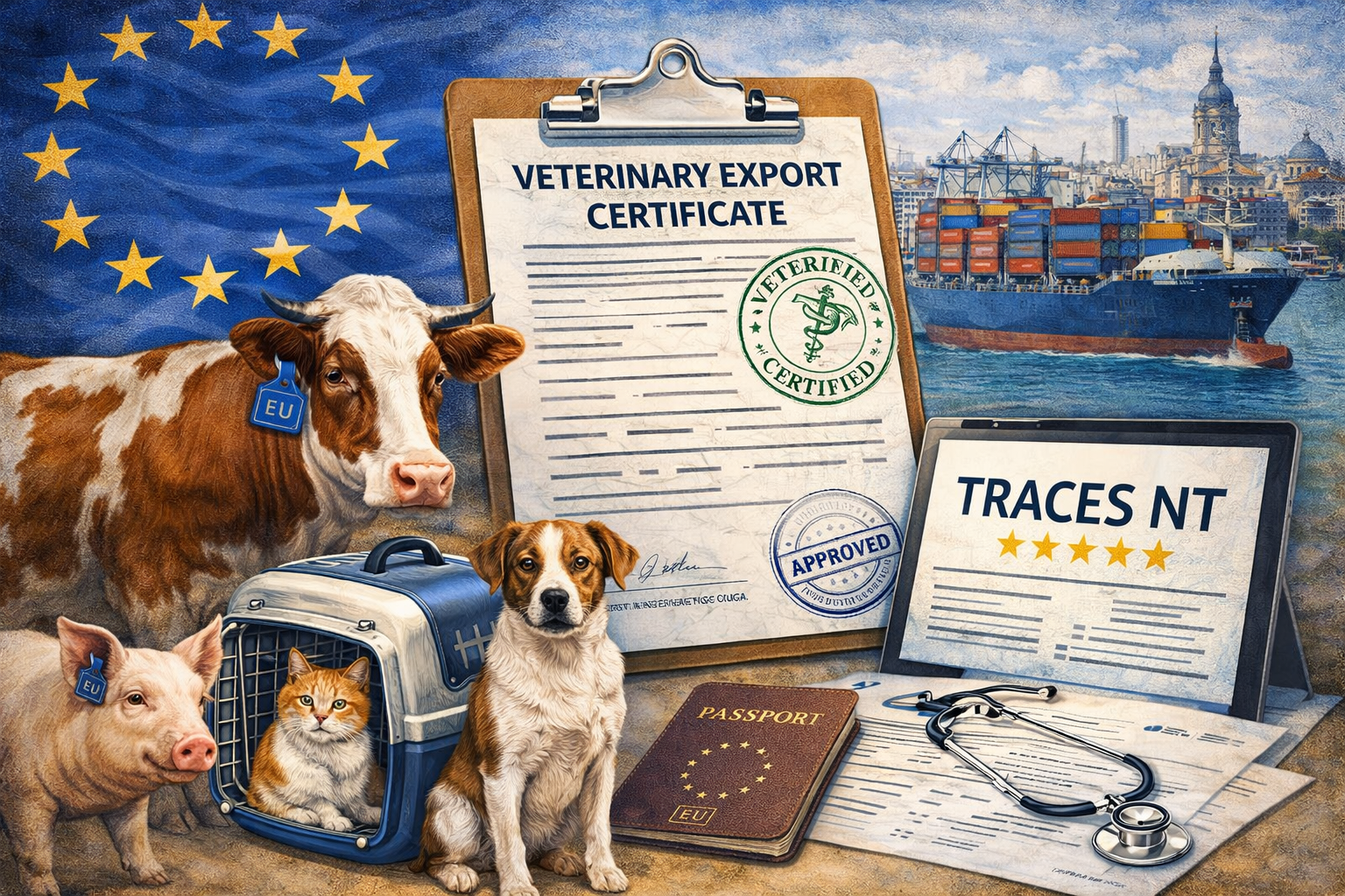 Ветеринарный сертификат на экспорт в ЕС: TRACES NT