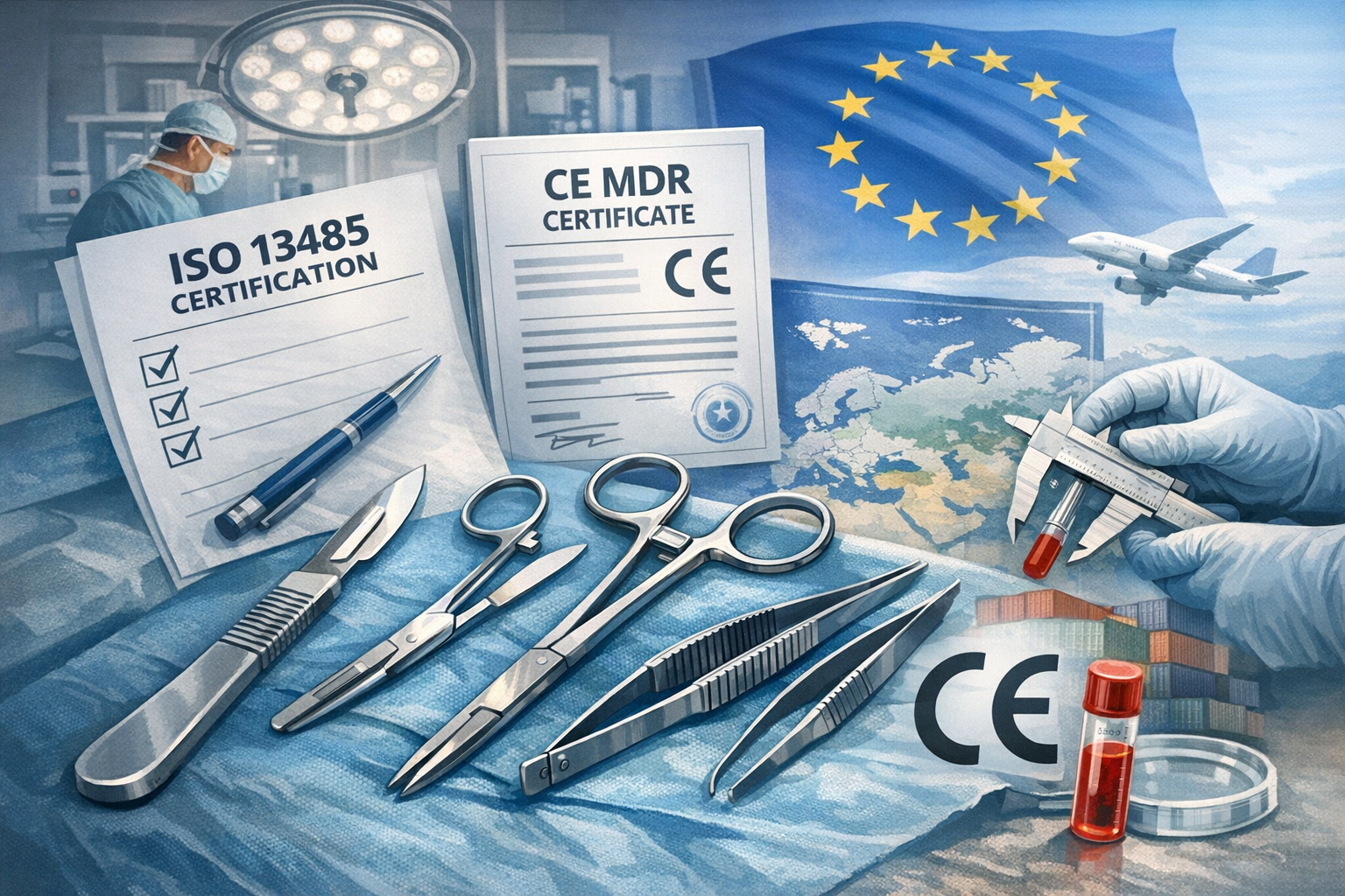 Сертификация хирургических инструментов по ISO 13485 и CE MDR: опыт экспортеров СНГ