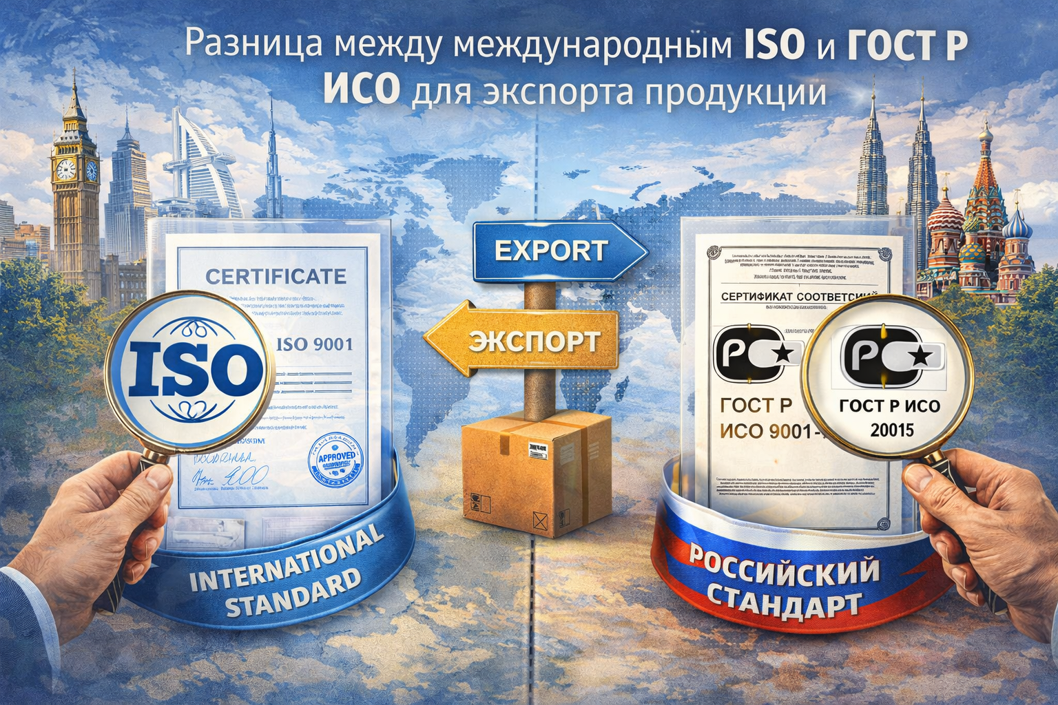 Разница между международным ISO и ГОСТ Р ИСО для экспорта продукции