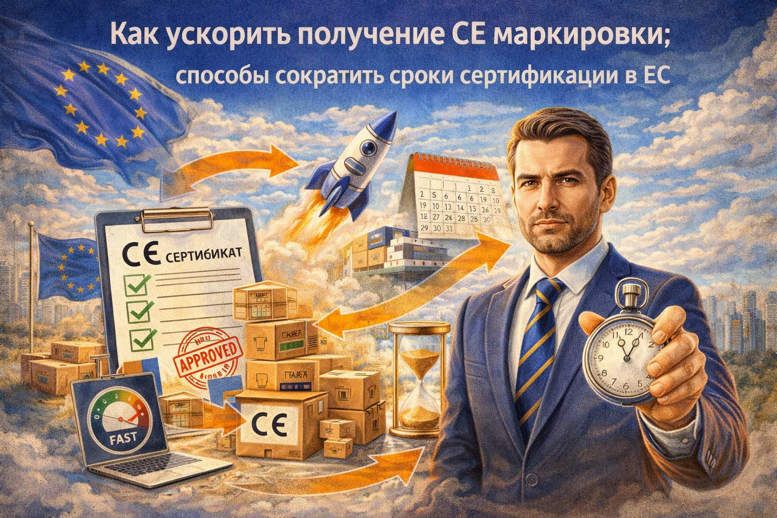 Как ускорить получение CE маркировки: способы сократить сроки сертификации в ЕС