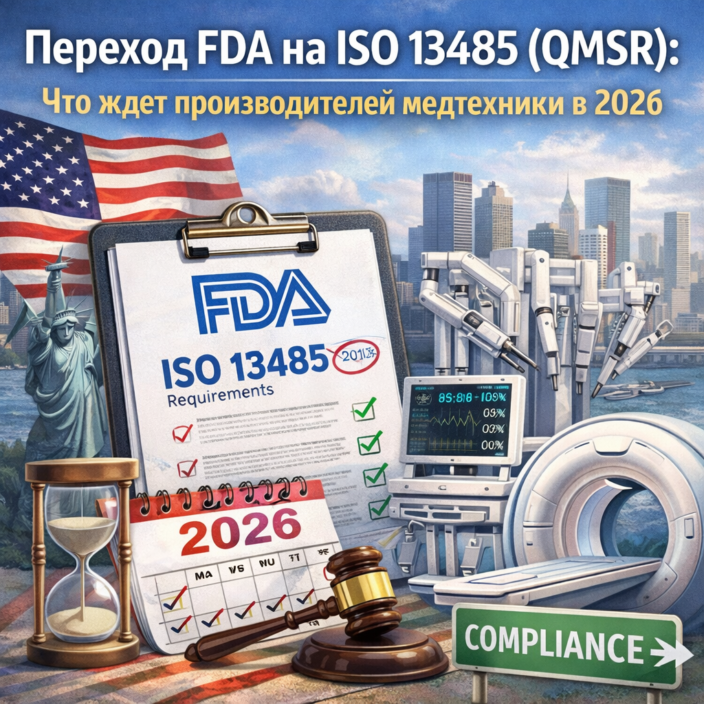 Переход FDA на ISO 13485 (QMSR): Что ждет производителей медтехники в 2026 году