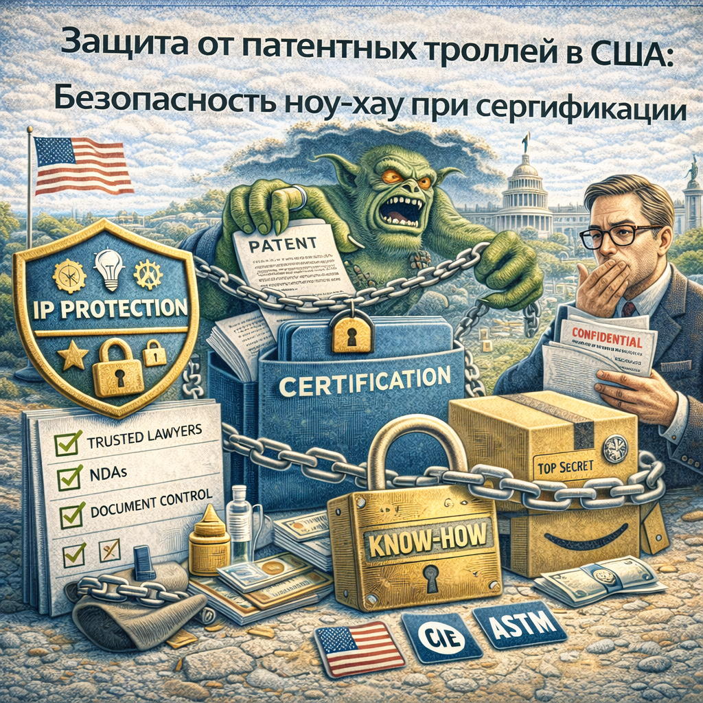 Защита от патентных троллей в США: Безопасность ноу-хау при сертификации