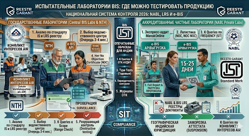 Аккредитованные испытательные лаборатории BIS: где и как легально тестировать продукцию в 2026 году