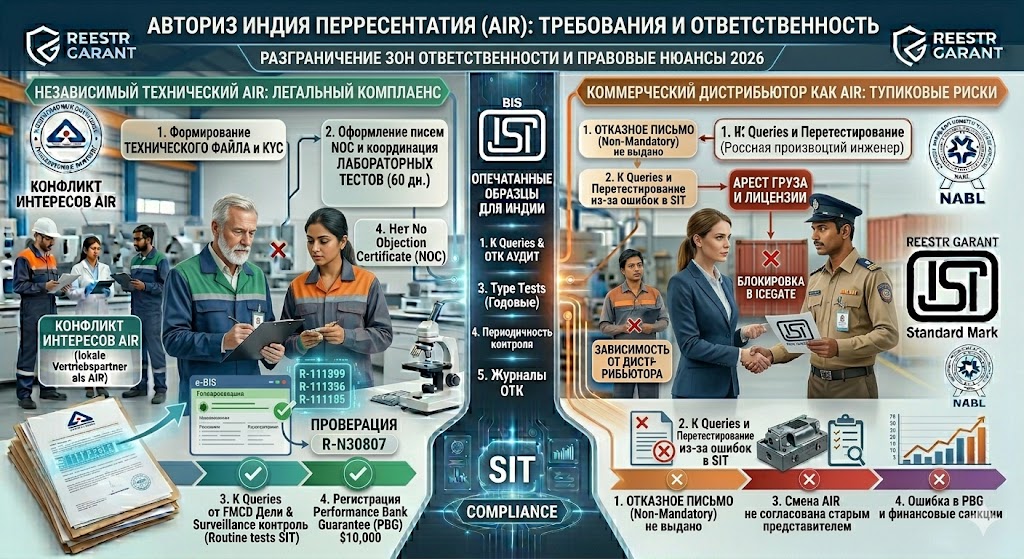 Authorized Indian Representative (AIR): нормативные требования и юридическая ответственность в 2026 году