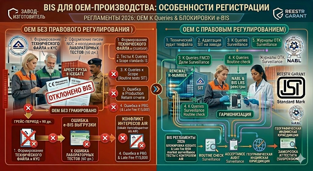 Сертификация BIS для OEM-производителей: юридические особенности и схемы регистрации в 2026 году