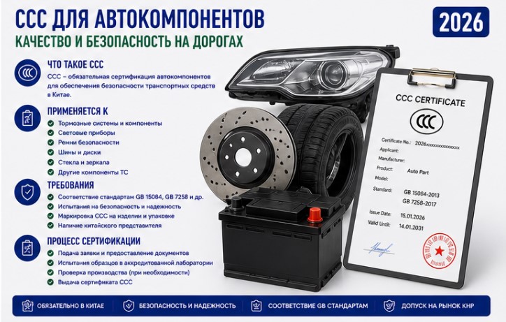 CCC для автокомпонентов