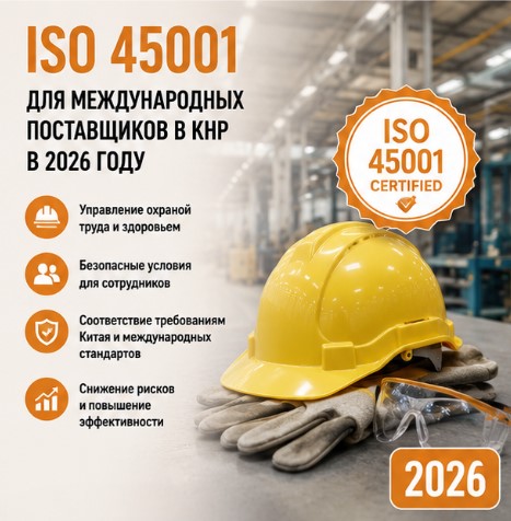 ISO 45001 для международных поставщиков в КНР в 2026 году
