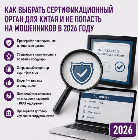 Как выбрать сертификационный орган для Китая и не попасть на мошенников в 2026 году