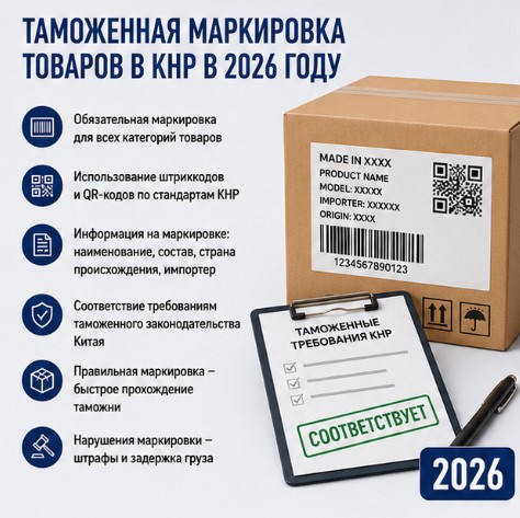 Таможенная маркировка товаров в КНР в 2026 году