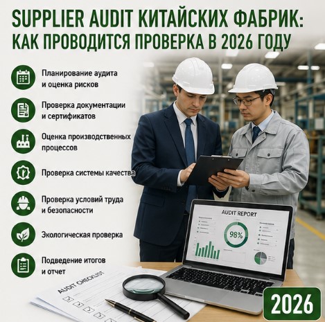Supplier Audit китайских фабрик: как проводится проверка в 2026 году